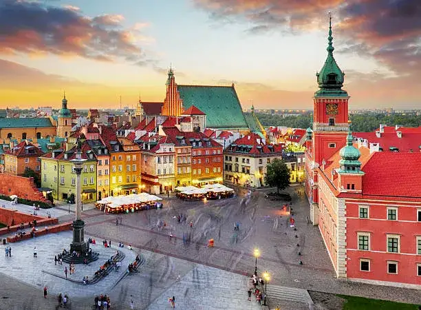 Warszawa Stare Miasto Zamek Królewski panorama