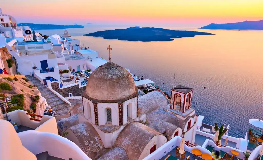 Morze Egejskie Santorini Mykonos