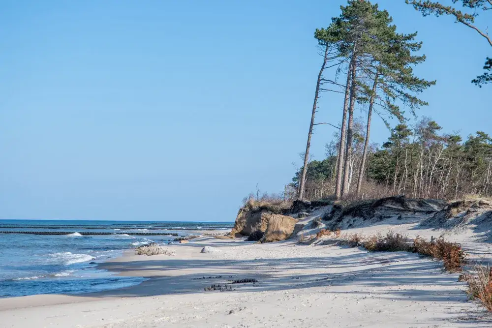 dzika plaża polska bałtyk spokój